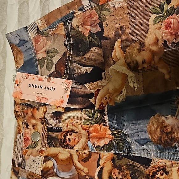 Shein Mod NWT cherub pants attention getter 🔥 sz.30 - Picture 3 of 6